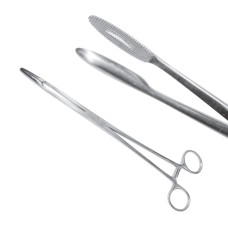 Затискач Gross-Maier прямий 25 cм (корнцанг), J-18-046